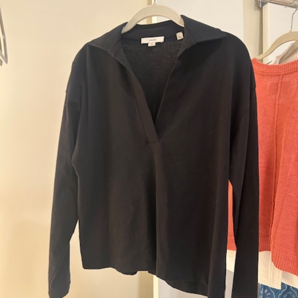 Navy Vince Top